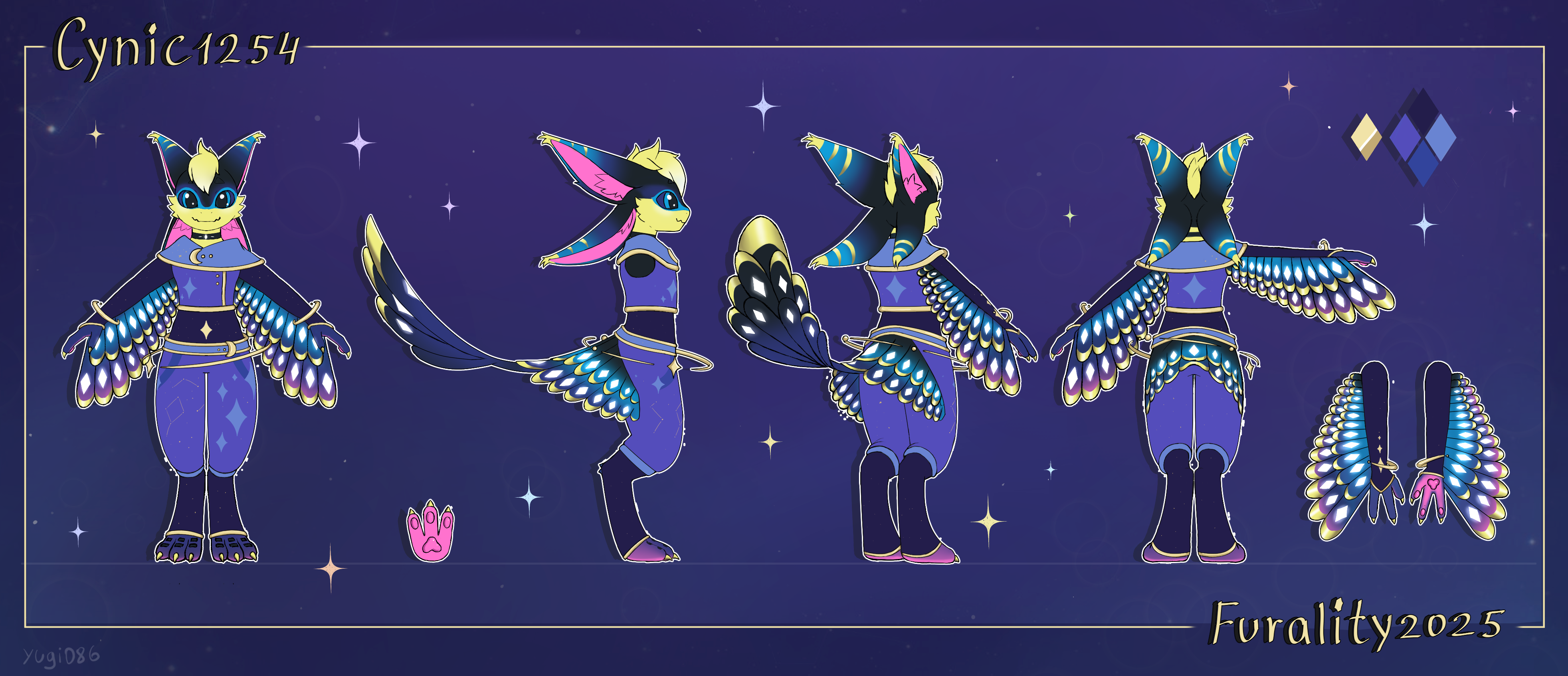 Alt costume reference sheet